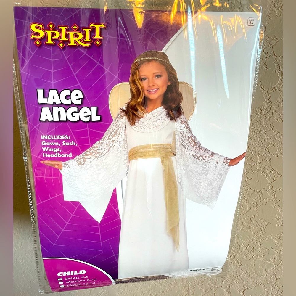 Girls Youth Small Angel Costume